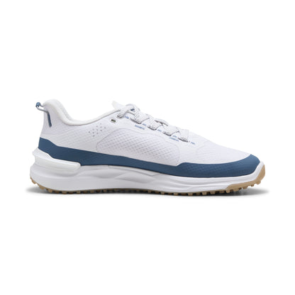 Puma Men's Ignite Elevate X Spikeless Golf Shoes - Puma White/Dark Indigo