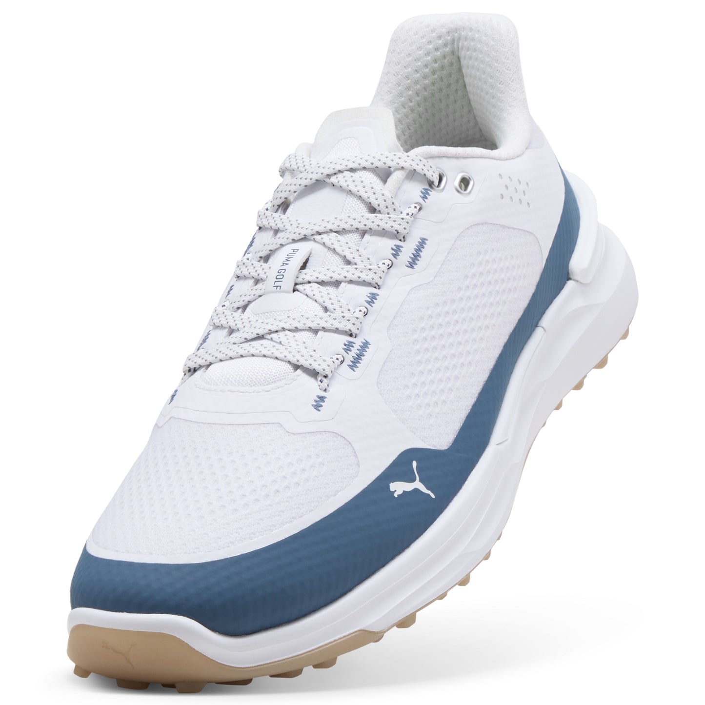 Puma Men's Ignite Elevate X Spikeless Golf Shoes - Puma White/Dark Indigo