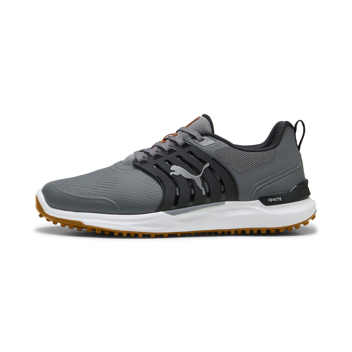 Puma Men's Ignite Elevate 2 Wide Spikeless Golf Shoes - Slate Sky/Puma Black/Green Glare