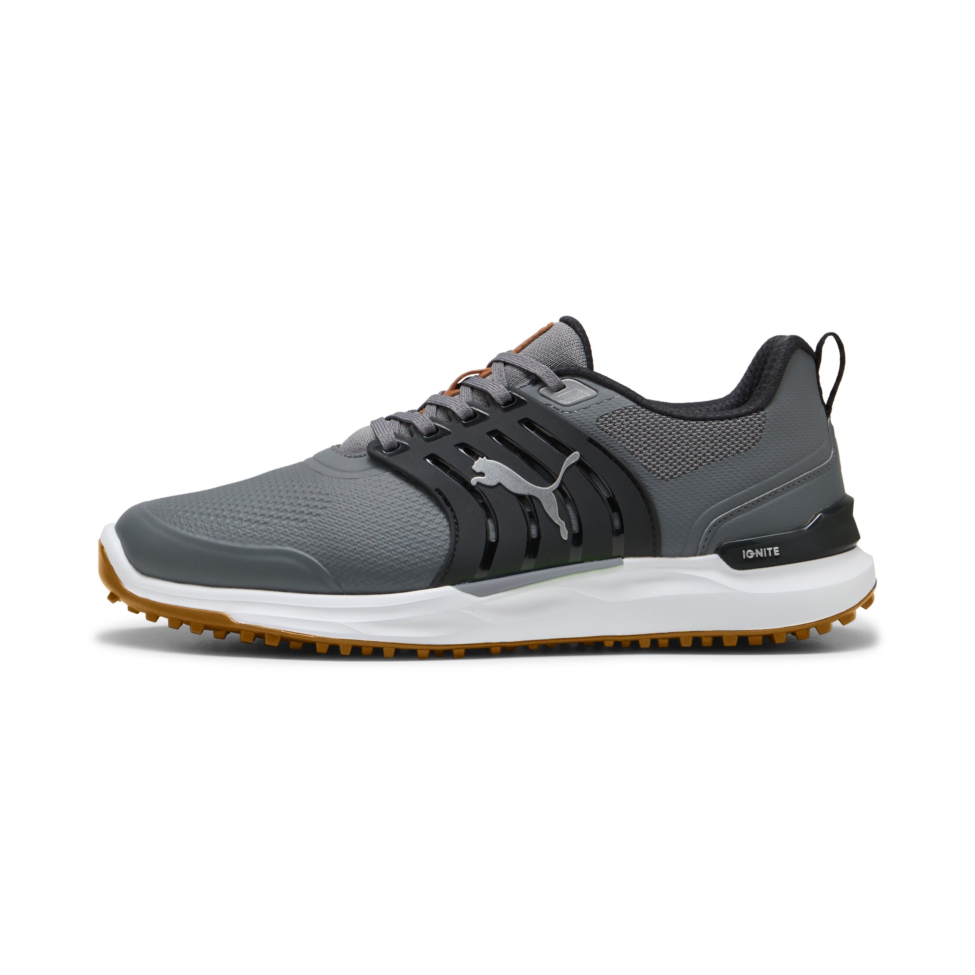 Puma Men's Ignite Elevate 2 Wide Spikeless Golf Shoes - Slate Sky/Puma Black/Green Glare
