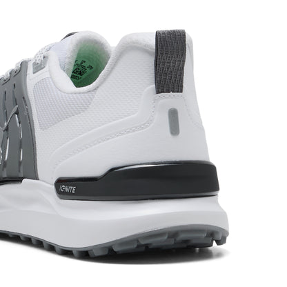 Puma Men's Ignite Elevate 2 Wide Spikeless Golf Shoes - Puma White/Slate Sky/Puma Black