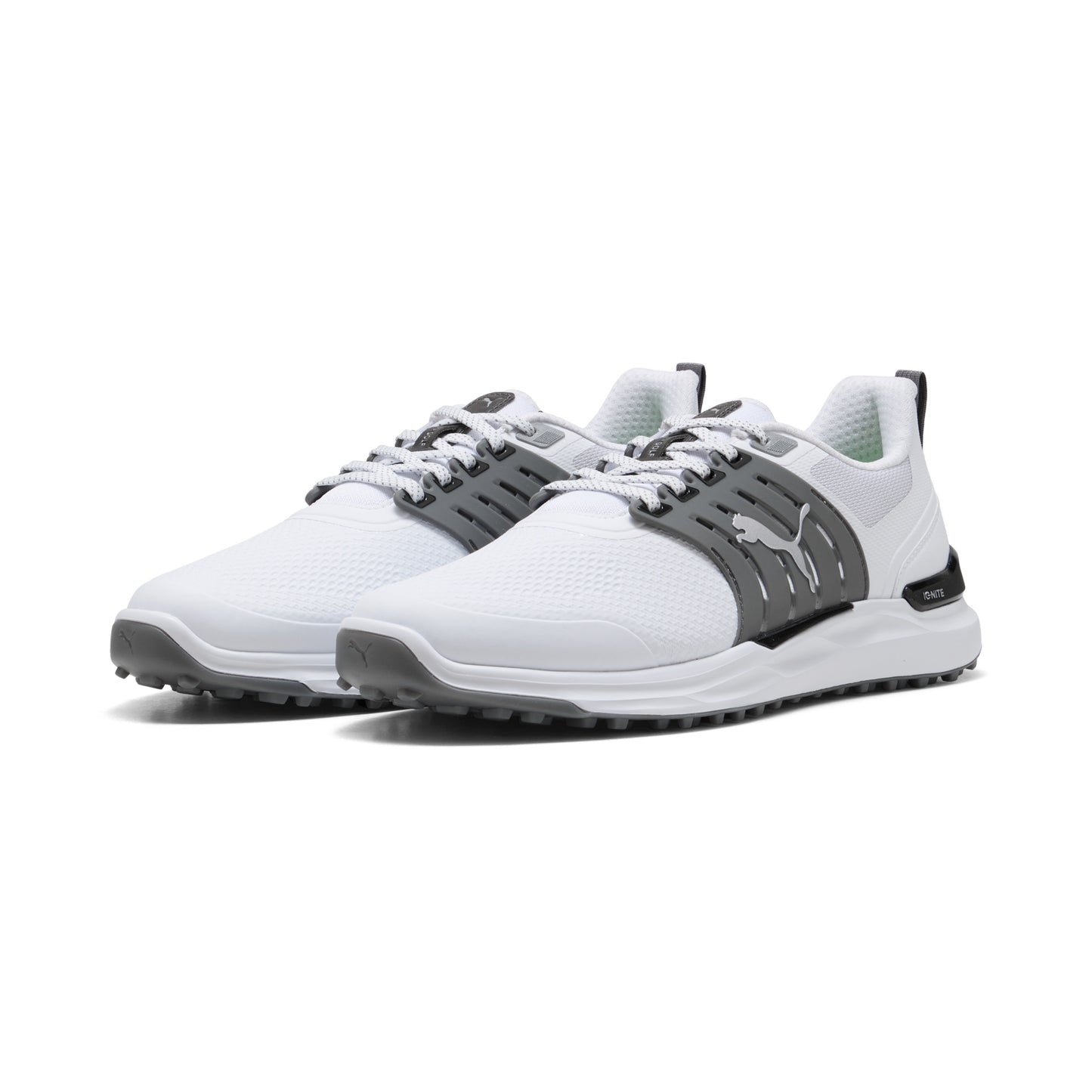 Puma Men's Ignite Elevate 2 Wide Spikeless Golf Shoes - Puma White/Slate Sky/Puma Black