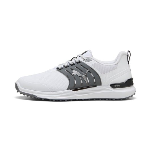 Puma Men's Ignite Elevate 2 Wide Spikeless Golf Shoes - Puma White/Slate Sky/Puma Black