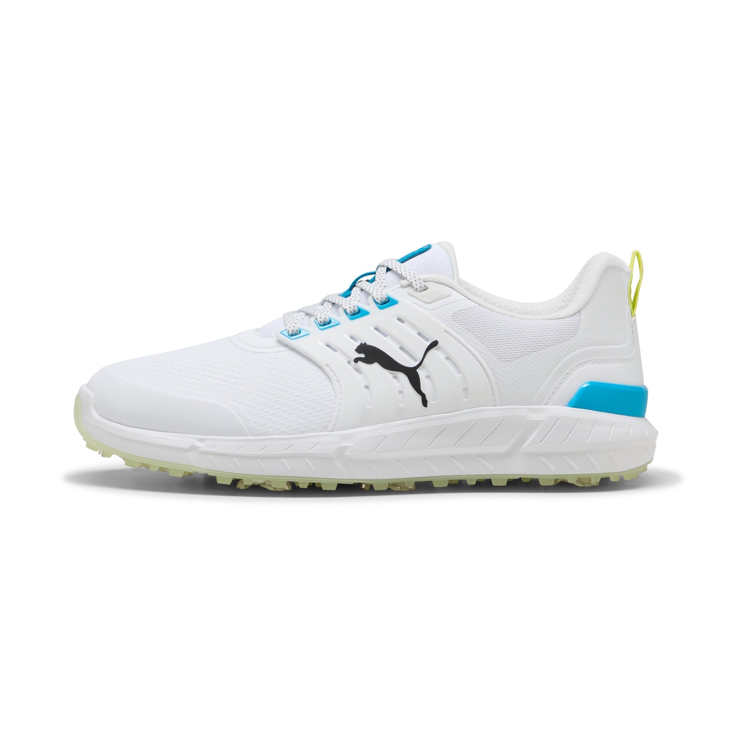 Puma Men's Ignite Elevate 2 Tour Golf Shoes - Puma White/Apple Spritz/Speed Blue
