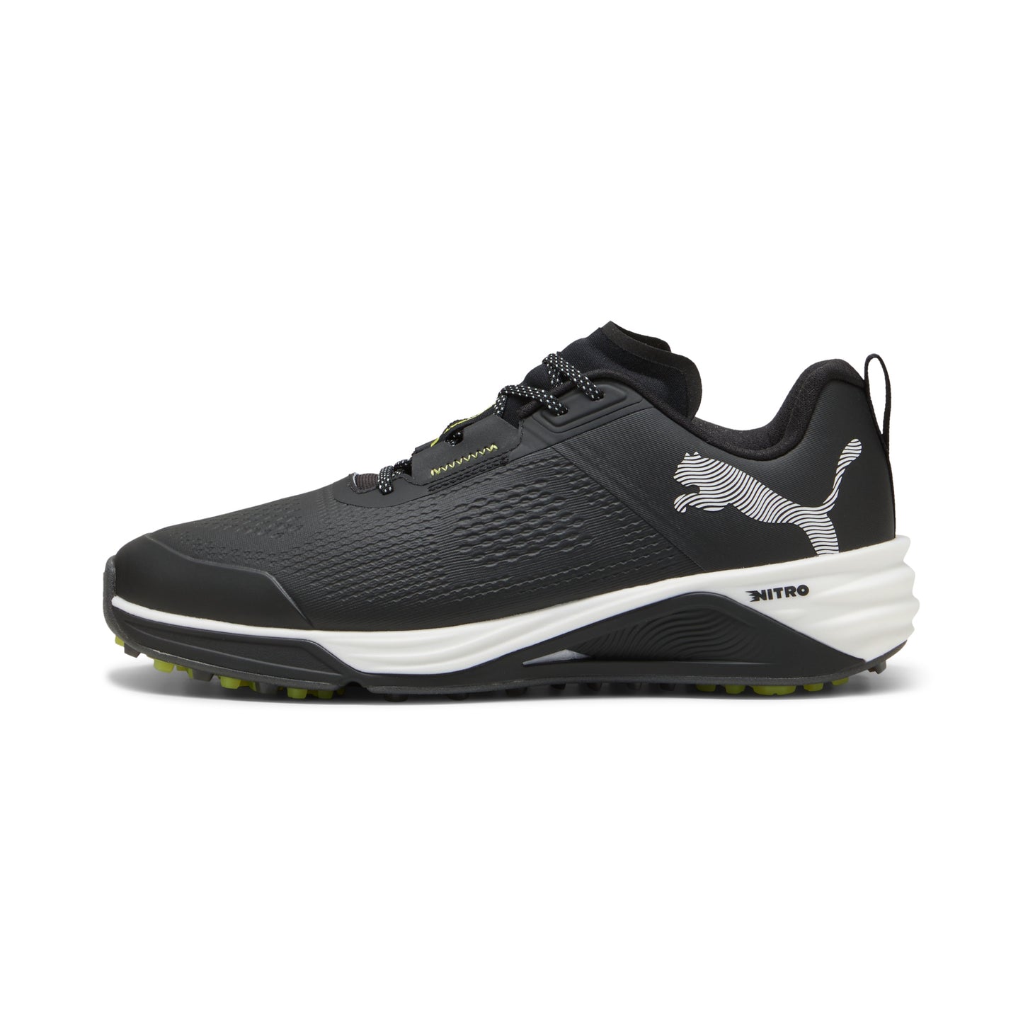 Puma Men's Shadowcat Nitro 2.0 Spikeless Golf Shoe - Puma Black/Puma White