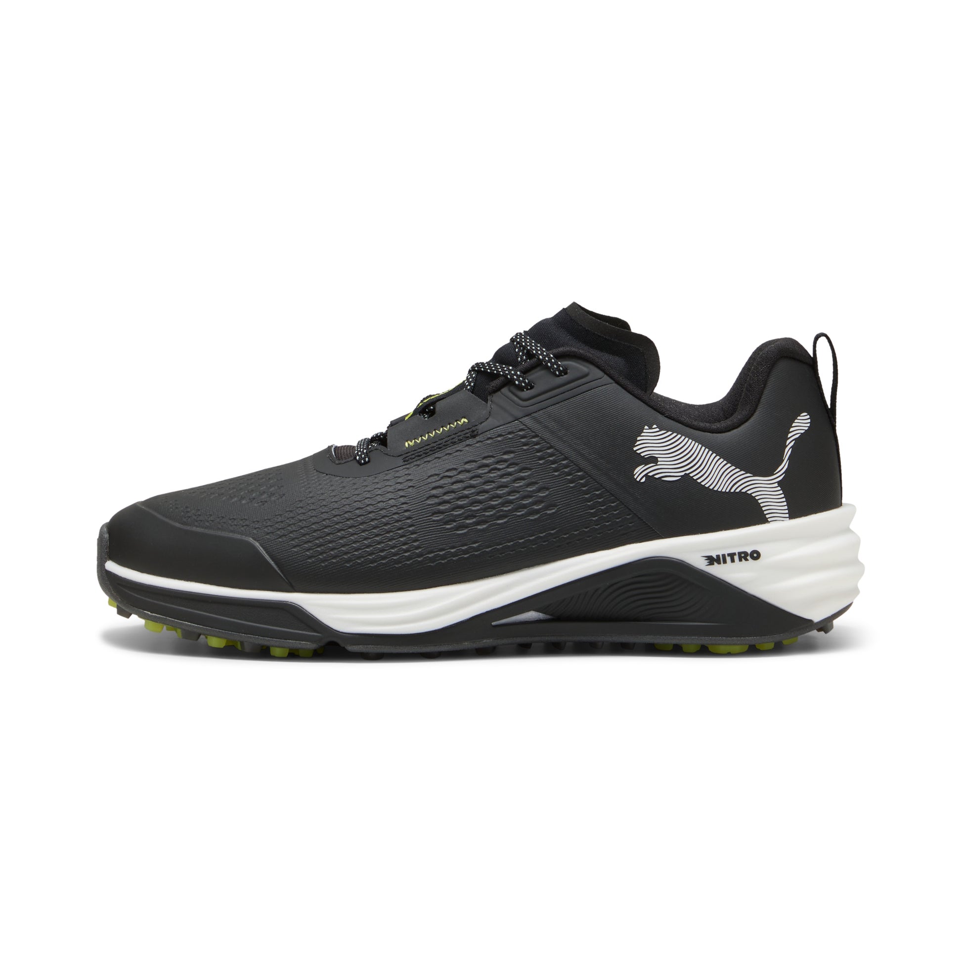 Puma Men's Shadowcat Nitro 2.0 Spikeless Golf Shoe - Puma Black/Puma White