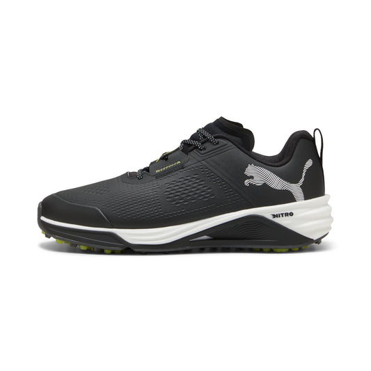 Puma Men's Shadowcat Nitro 2.0 Spikeless Golf Shoe - Puma Black/Puma White