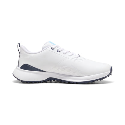 Puma Men's FUSION Grip 6 EVO Spikeless Golf Shoe - Puma White/Puma Silver