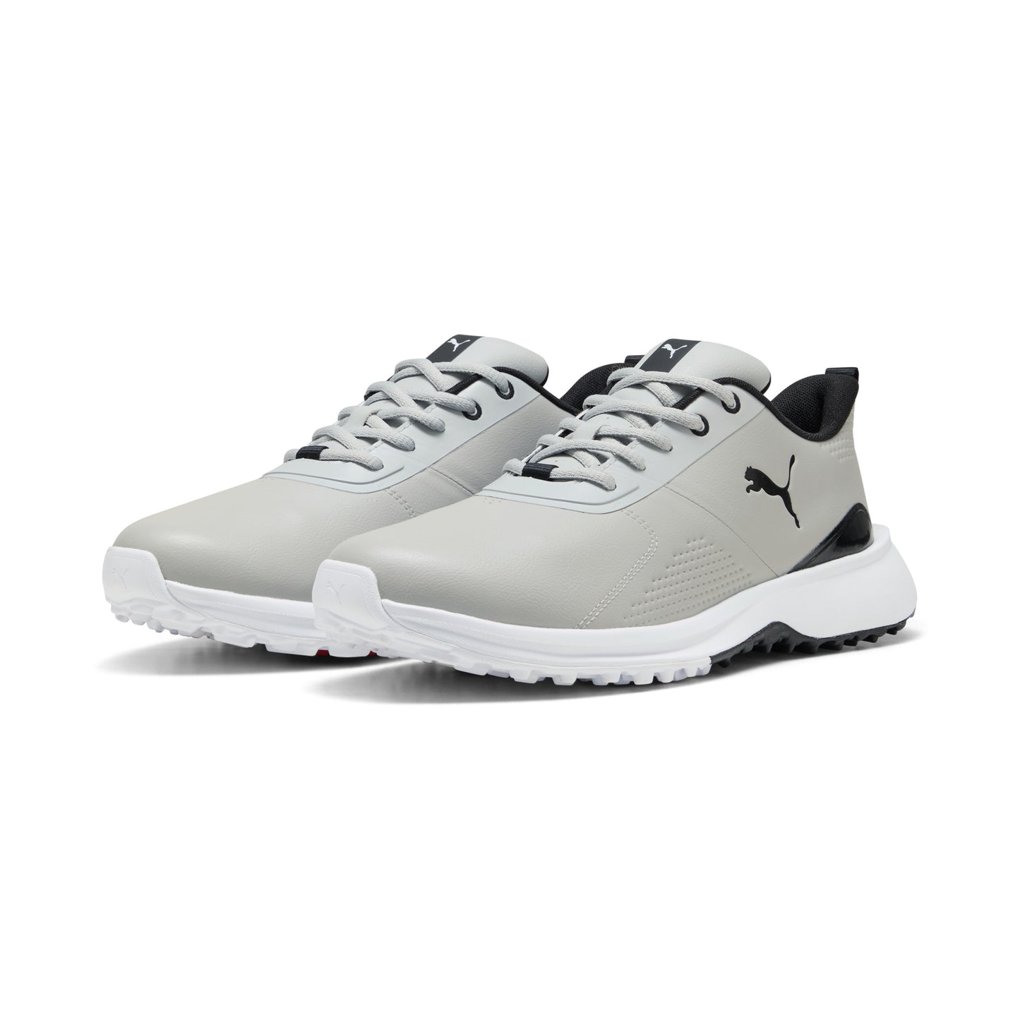Puma Men's FUSION Grip 6 EVO Spikeless Golf Shoe - Ash Gray/Puma Black