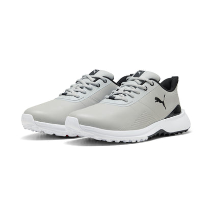 Puma Men's FUSION Grip 6 EVO Spikeless Golf Shoe - Ash Gray/Puma Black