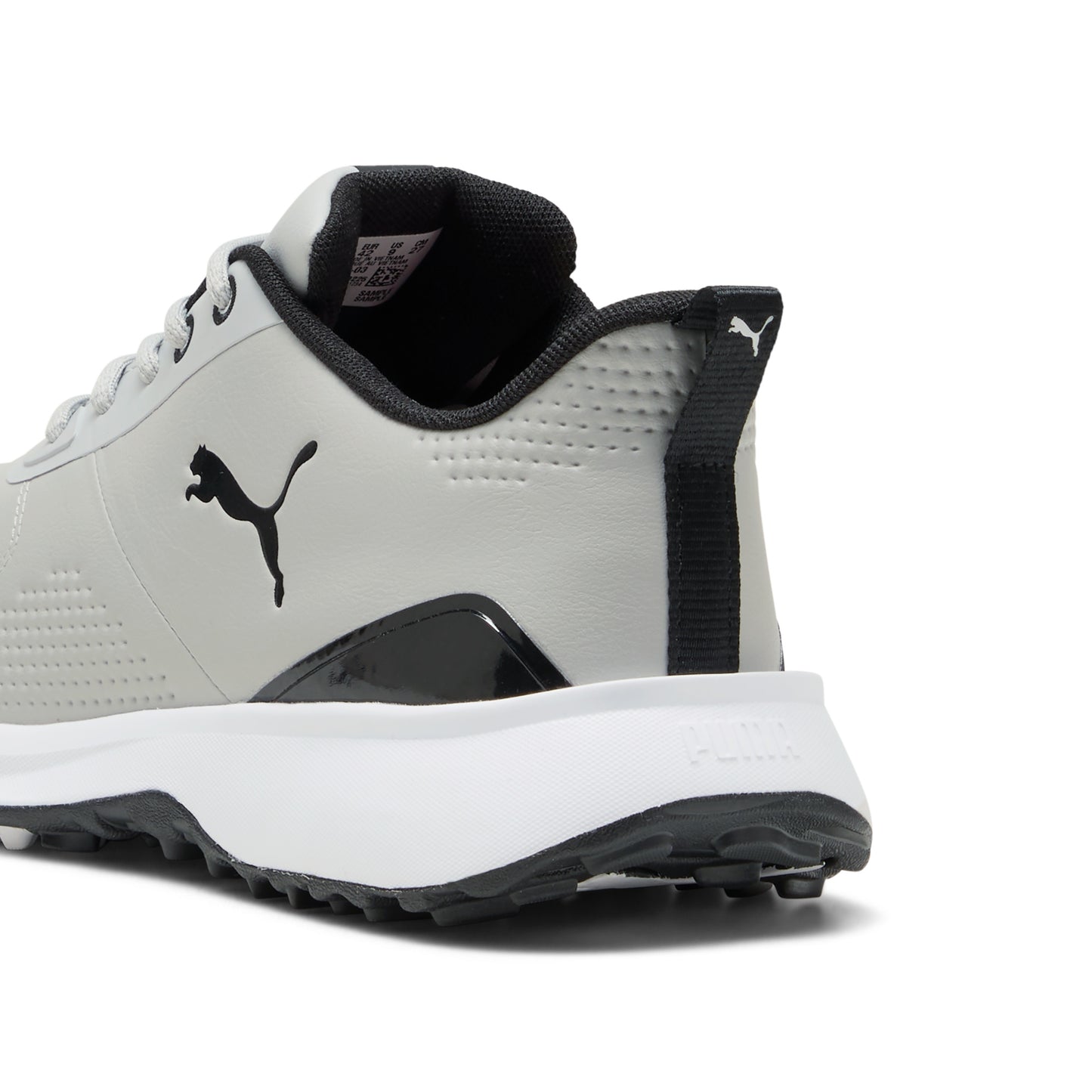 Puma Men's FUSION Grip 6 EVO Spikeless Golf Shoe - Ash Gray/Puma Black