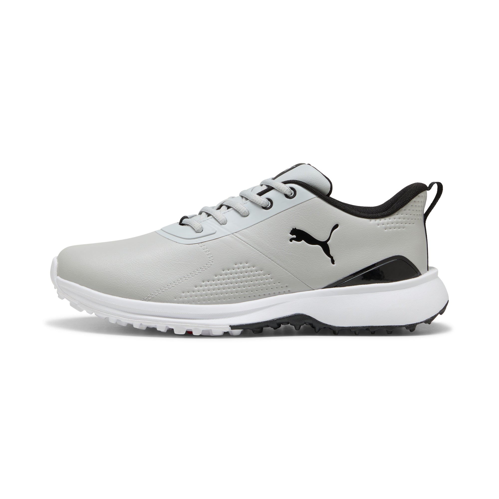 Puma Men's FUSION Grip 6 EVO Spikeless Golf Shoe - Ash Gray/Puma Black