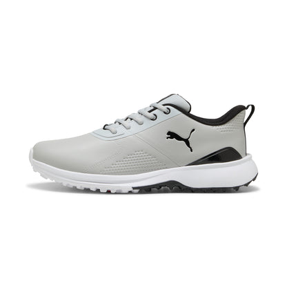 Puma Men's FUSION Grip 6 EVO Spikeless Golf Shoe - Ash Gray/Puma Black