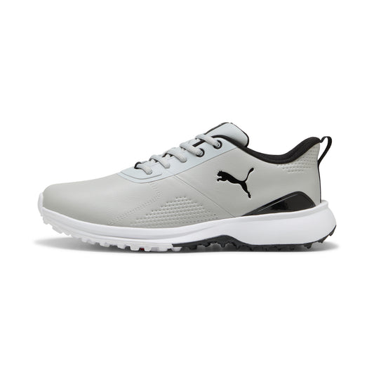 Puma Men's FUSION Grip 6 EVO Spikeless Golf Shoe - Ash Gray/Puma Black