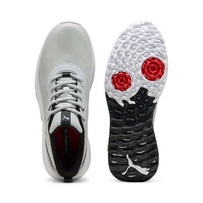 Puma Men's FUSION Grip 6 EVO Spikeless Golf Shoe - Ash Gray/Puma Black