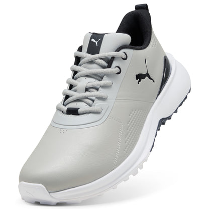 Puma Men's FUSION Grip 6 EVO Spikeless Golf Shoe - Ash Gray/Puma Black