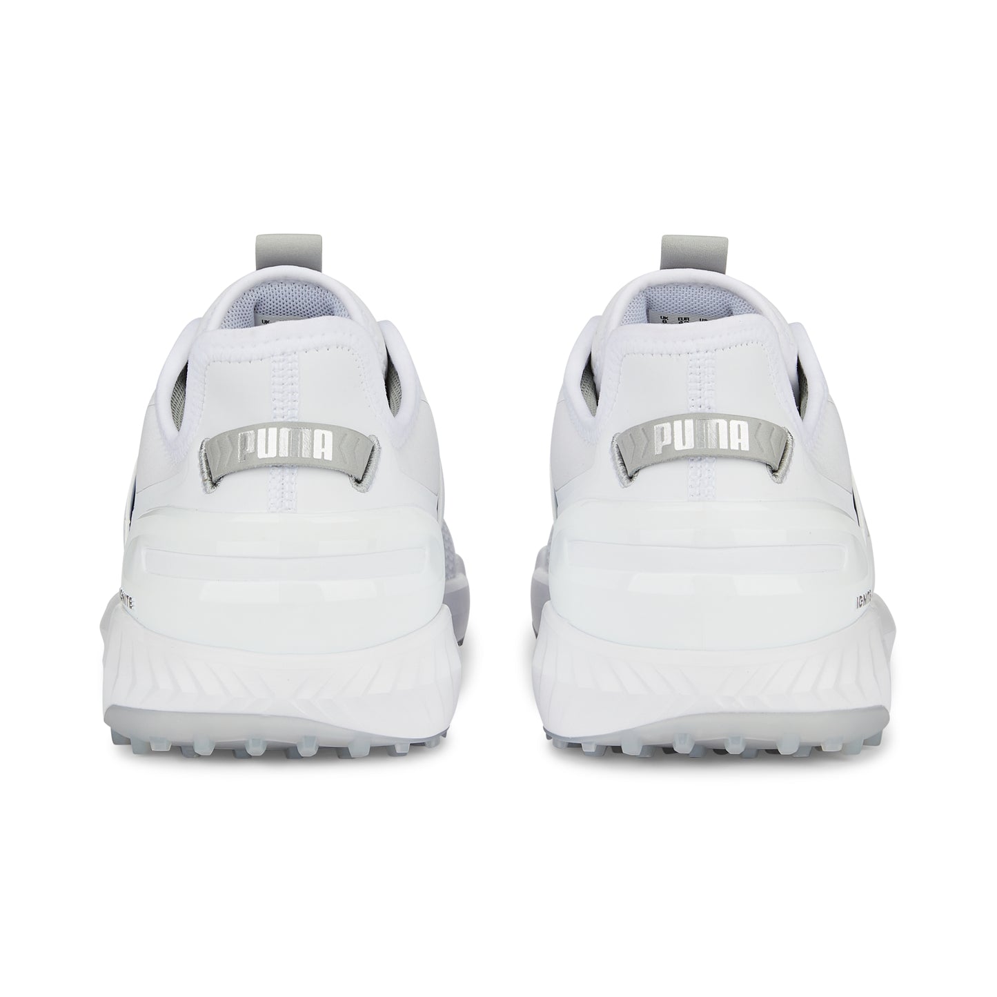 Puma Men's Ignite Elevate Wide Spikeless Golf Shoes - White/Silver