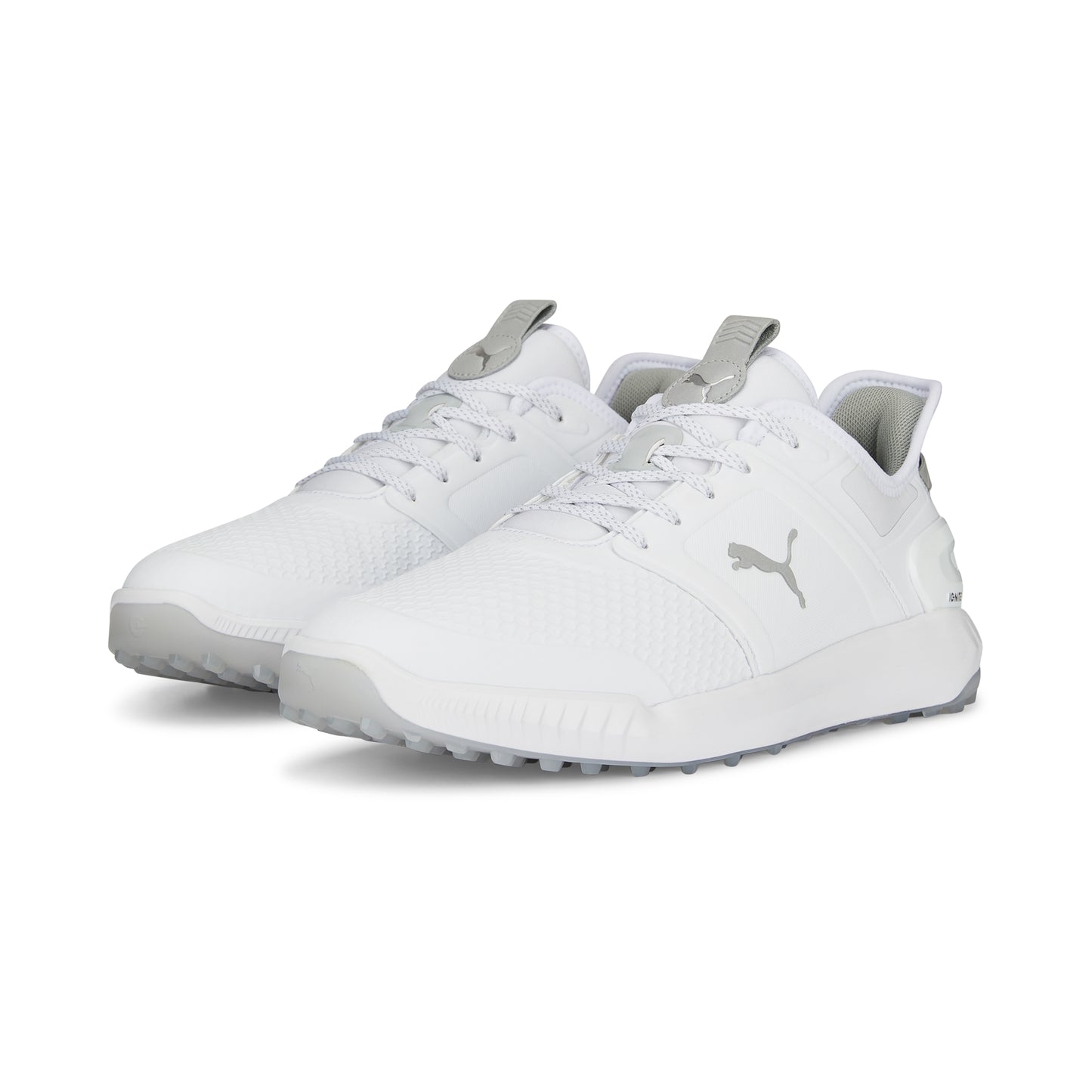 Puma Men's Ignite Elevate Spikeless Golf Shoes - White/Silver