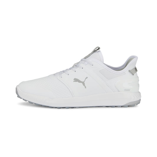 Puma Men's Ignite Elevate Wide Spikeless Golf Shoes - White/Silver