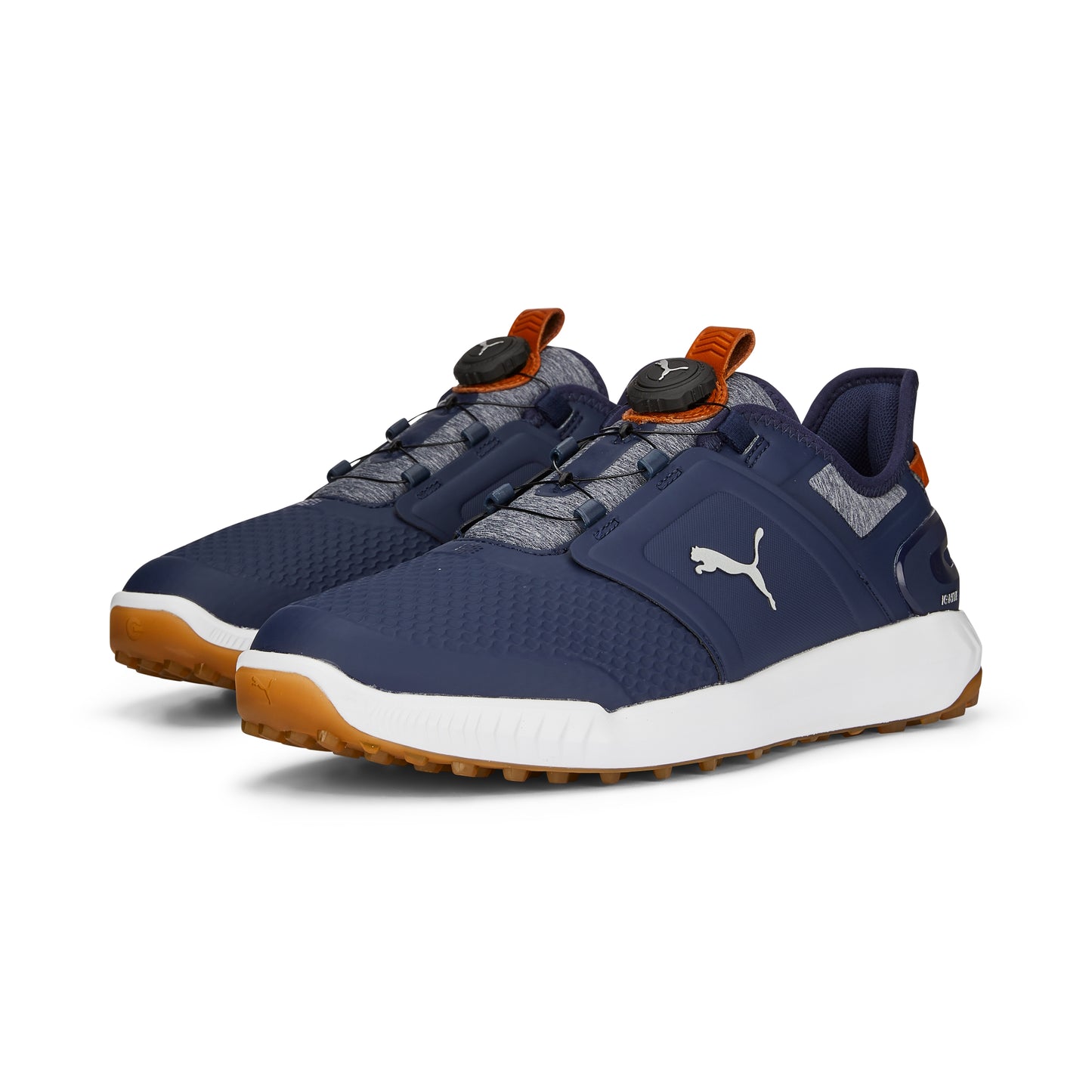 Puma Men's Ignite Elevate Disc Spikeless Golf Shoes - Navy/Silver