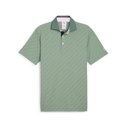 Puma Men's Arnold Palmer Jacquard Stripe Golf Polo