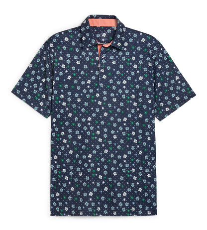 Puma Men's CLOUDSPUN Floral Golf Polo