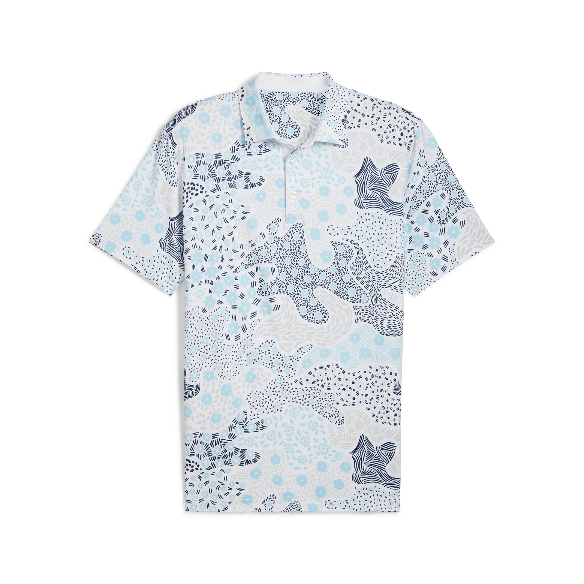 Puma Men's CLOUDSPUN Bloom Camo Polo Golf Shirt