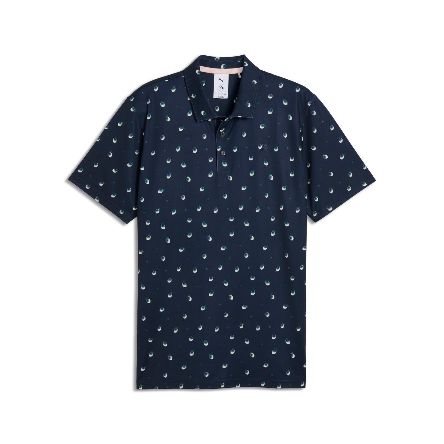 Puma Men's AP Cloudspun Lemon Polo Golf Shirt