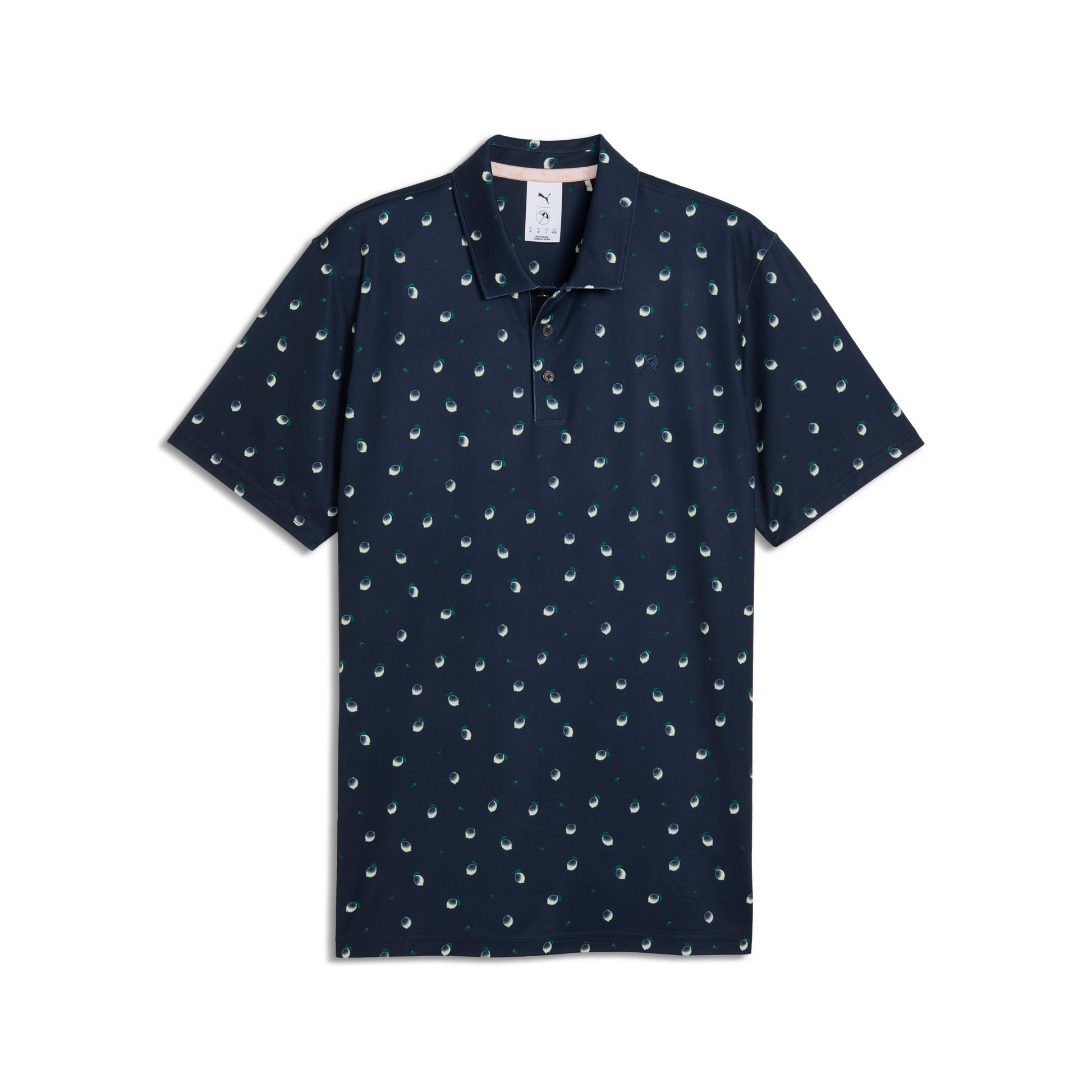 Puma Men's AP Cloudspun Lemon Polo Golf Shirt