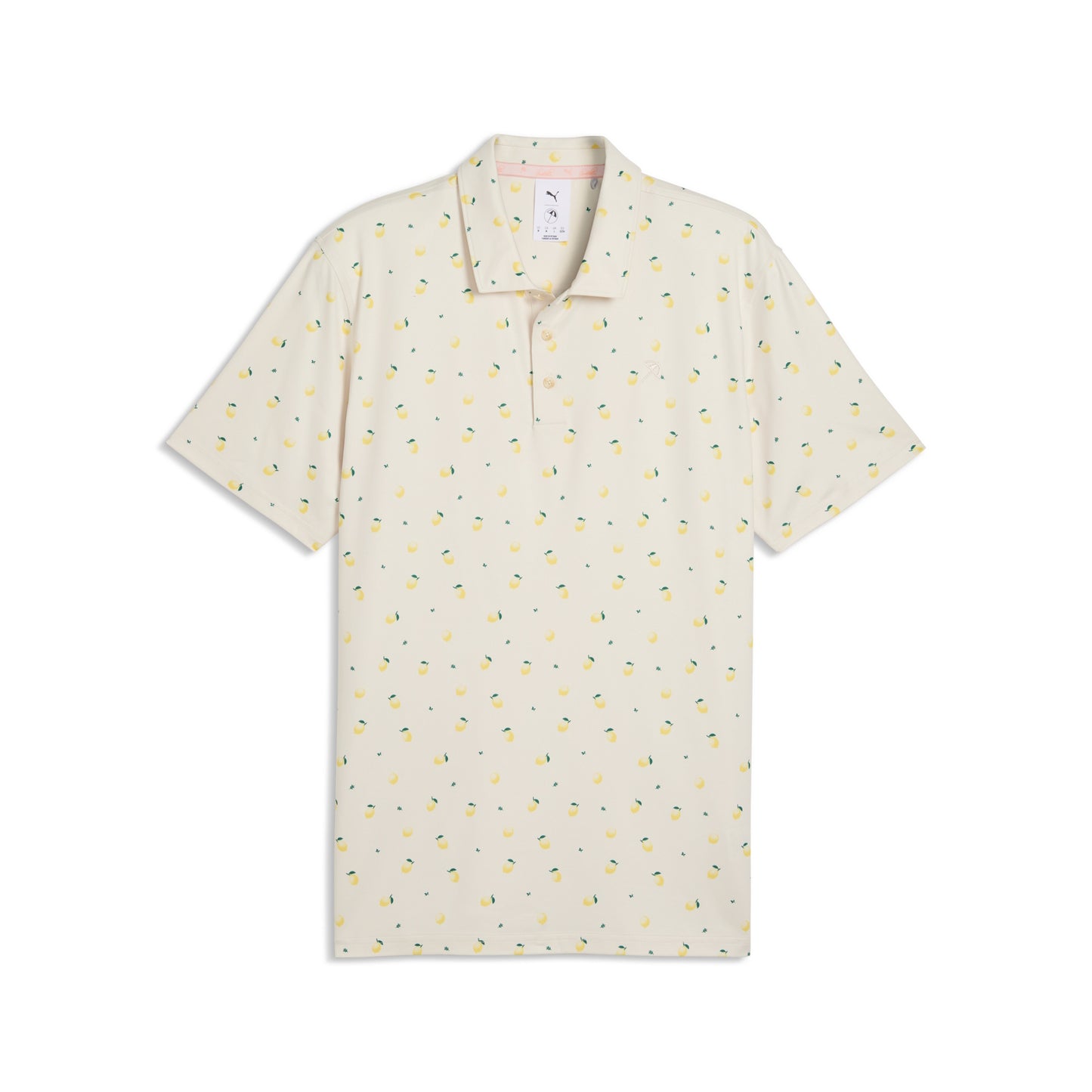 Puma Men's AP Cloudspun Lemon Polo Golf Shirt