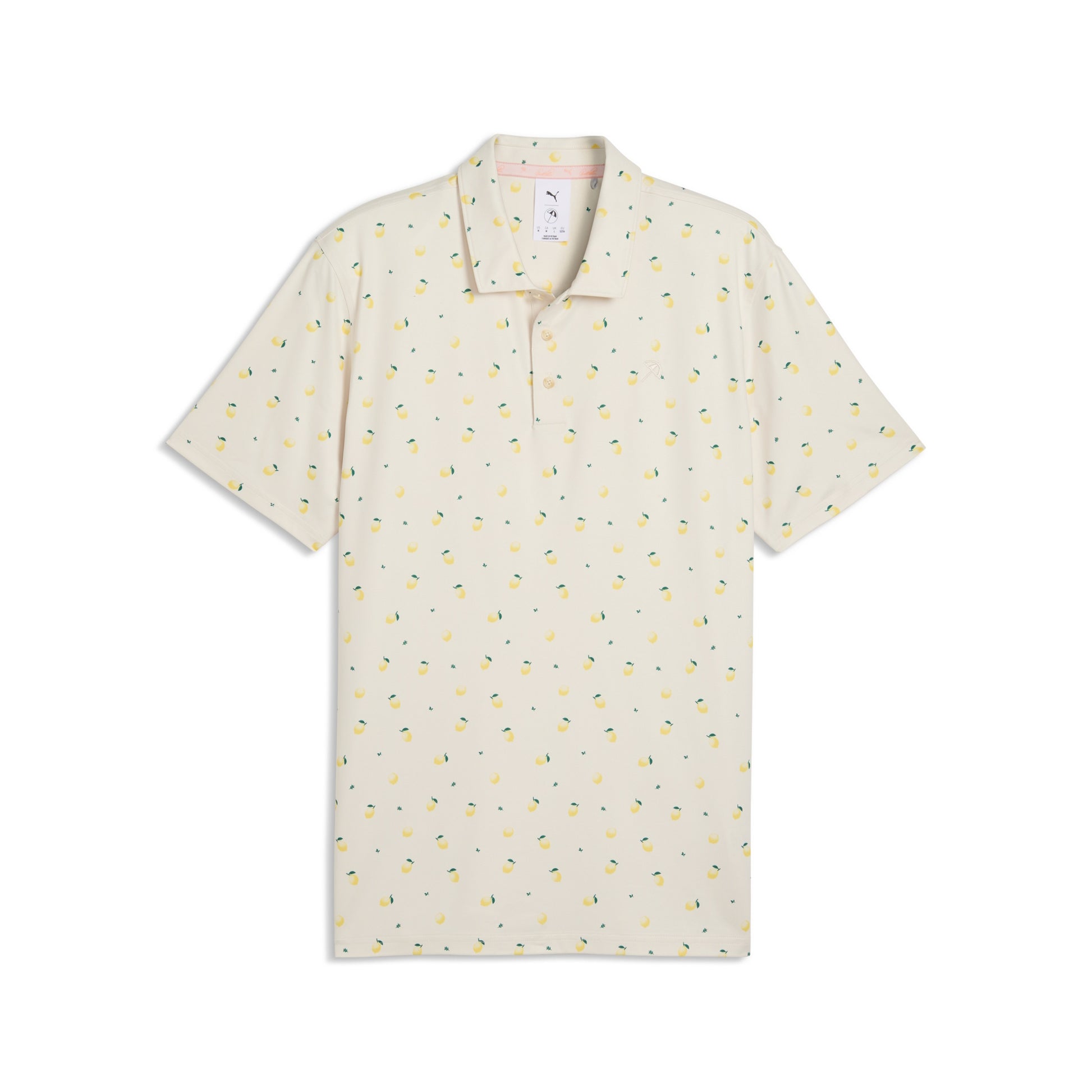 Puma Men's AP Cloudspun Lemon Polo Golf Shirt