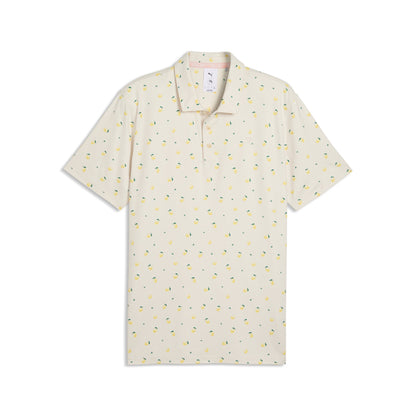 Puma Men's AP Cloudspun Lemon Polo Golf Shirt