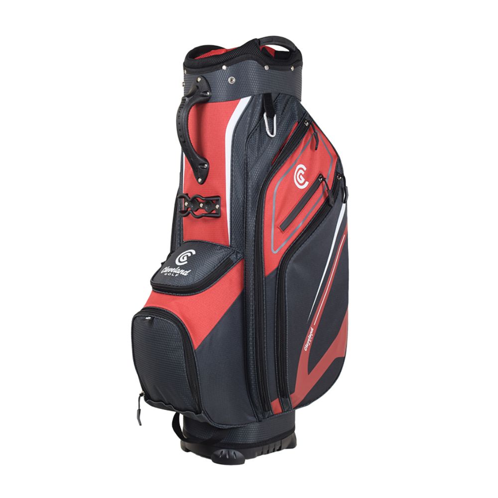 cleveland golf bag rain hood Cleveland Golf Lightweight Cart Bag Red / Charcoal