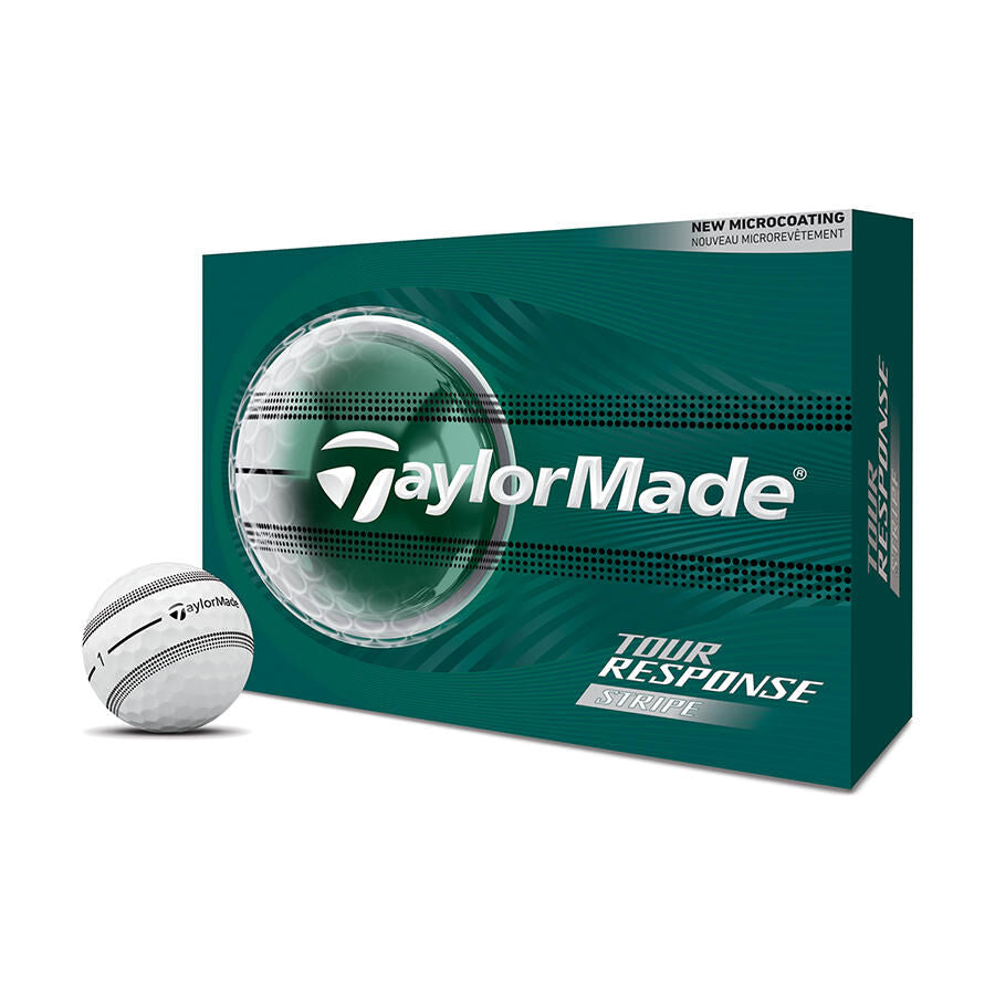 TaylorMade 2026 Tour Response Clear Stripe Golf Balls - 1 Dozen