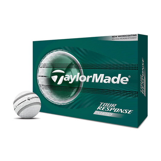TaylorMade 2026 Tour Response Clear Stripe Golf Balls - 1 Dozen