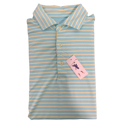 Fairway & Greene Men's USA Surf Stripe Polo