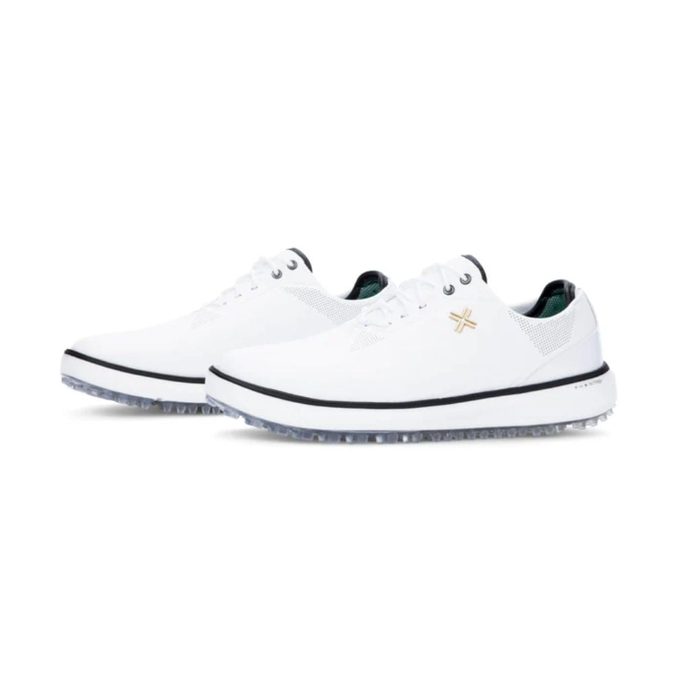 Payntr Match Day Spikeless Golf Shoes - White/Black