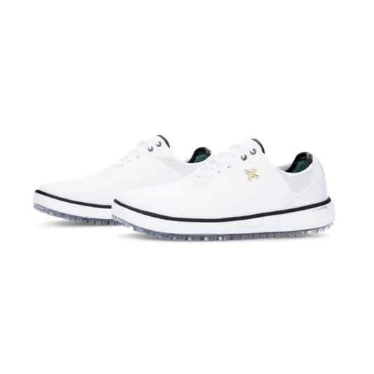 Payntr Match Day Spikeless Golf Shoes - White/Black
