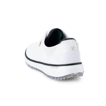 Payntr Match Day Spikeless Golf Shoes - White/Black