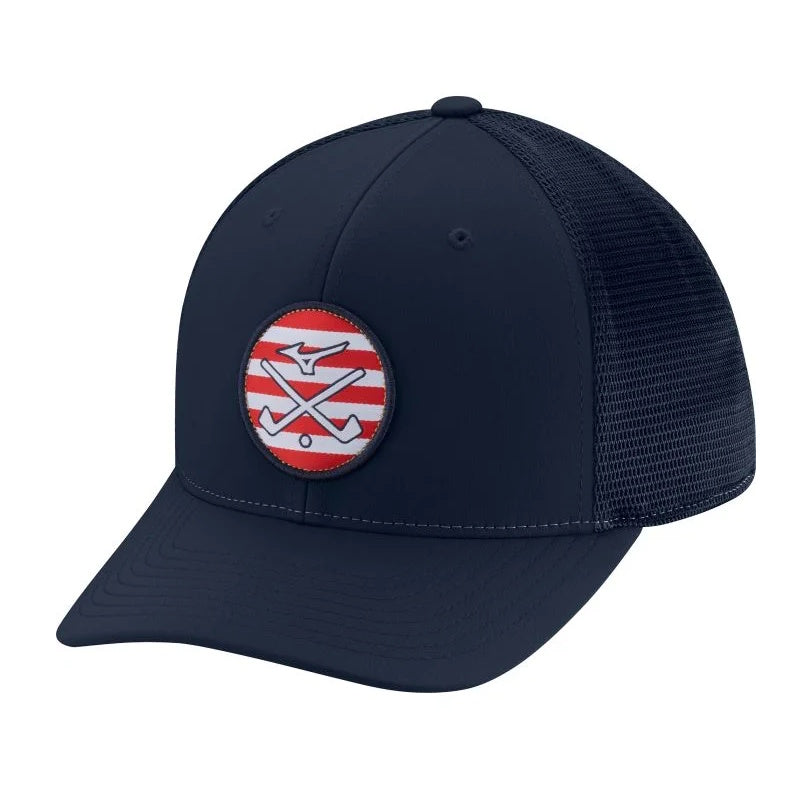 Mizuno Crossed Clubs Meshback Golf Hat