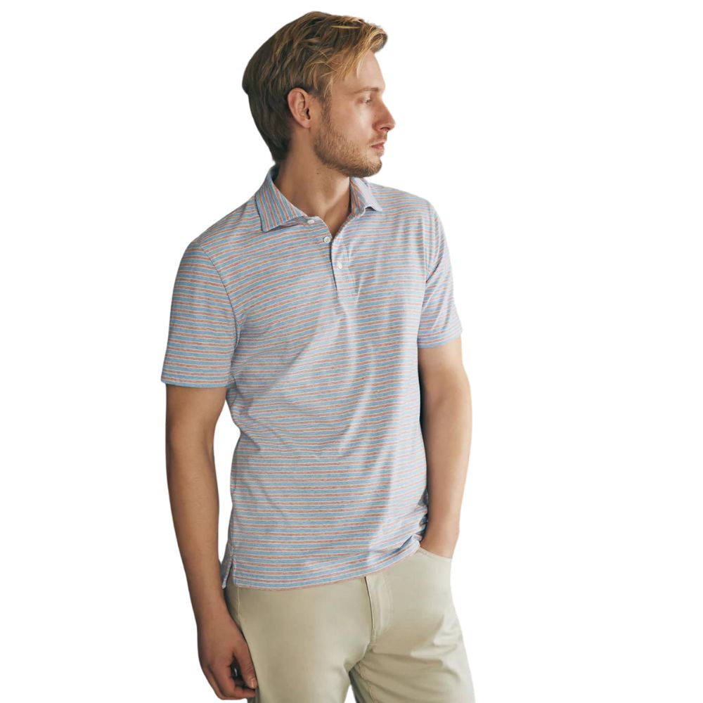 Faherty Men's Short-Sleeve Movement Polo