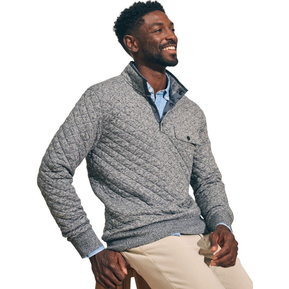 Faherty Men's Epic Quilted Fleece Pullover