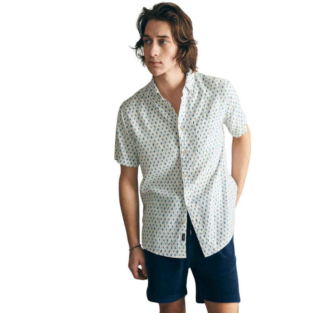 Faherty Men's Short-Sleeve Breeze Shirt