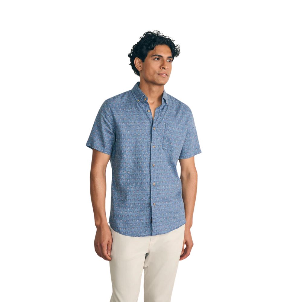 Faherty Men's Short-Sleeve Breeze Shirt