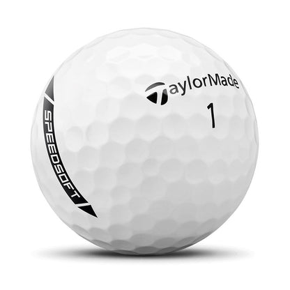 TaylorMade 2024 SpeedSoft White Golf Balls (3 Dozen)