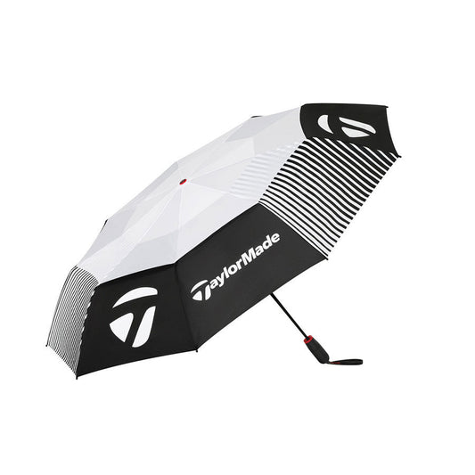 TaylorMade  54” Compact Golf Umbrella - N3845801 - Black/White - New