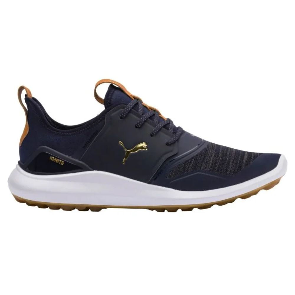 Puma Ignite NXT Lace Golf Shoes - Peacoat Navy/Gold/White