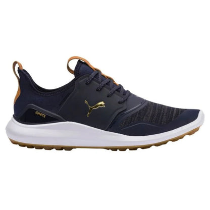 Puma Ignite NXT Lace Golf Shoes - Peacoat Navy/Gold/White