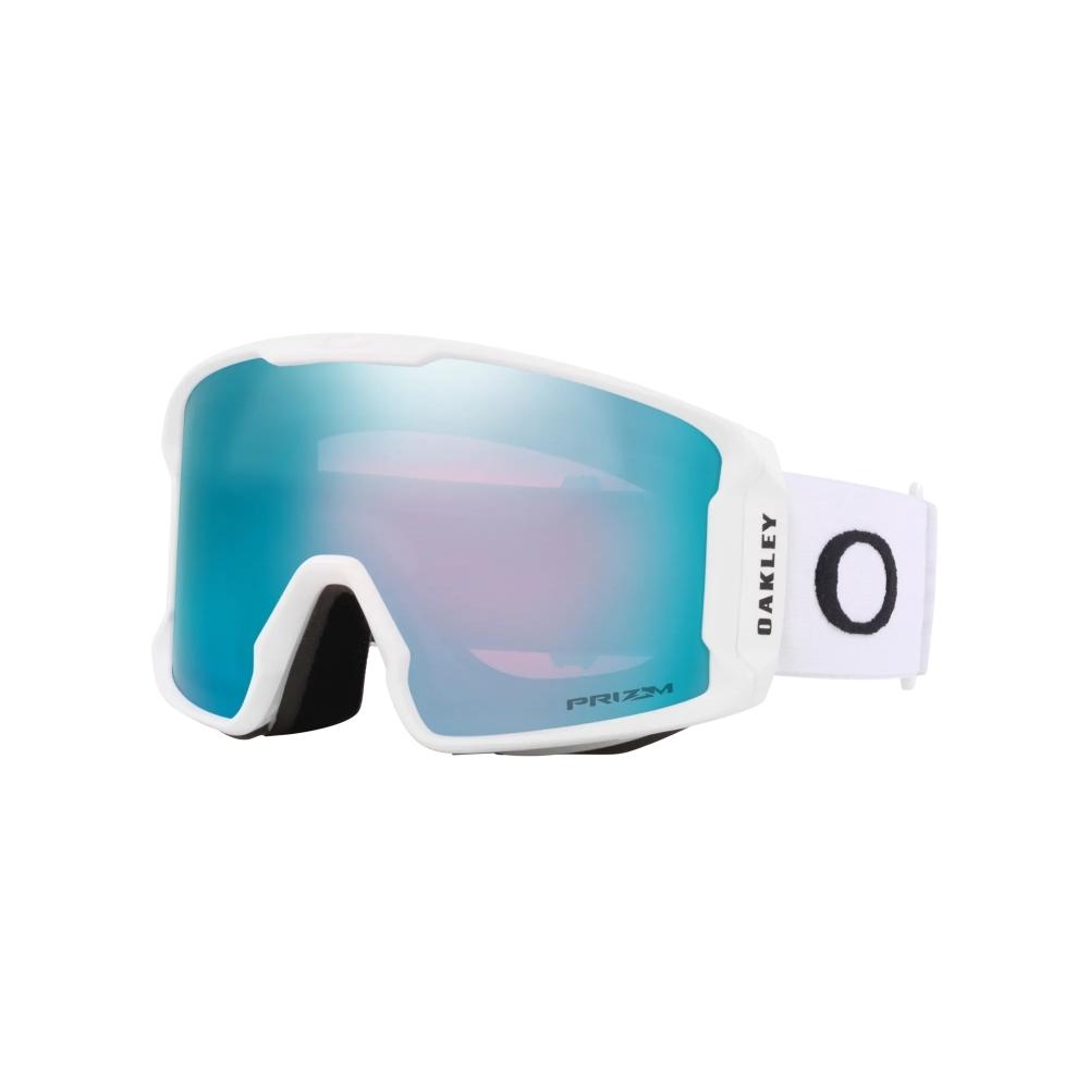 Oakley Line Miner L Snow Goggles Matte White Strap w/ Prizm Snow Sapphire Iridium Lenses - OO7070-73