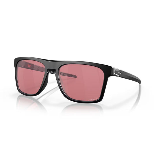 Oakley Mens Leffingwell Sunglasses Matte Black Frame - Prizm Dark Golf Lens - OO9100-0957